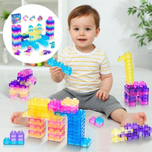 Load image into Gallery viewer, Squishy Multi-color Stacking Jelly Building Blocks Toy Set