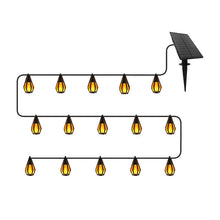 Load image into Gallery viewer, Solar Flickering Flame String Lights