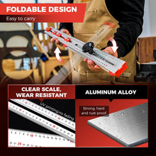 Load image into Gallery viewer, Accurate Hole Position Marker - 4 in 1 Drilling Positioning Ruler