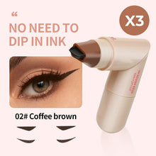 Load image into Gallery viewer, Dual-Head Design Rotating Eyeliner Stamp Pen