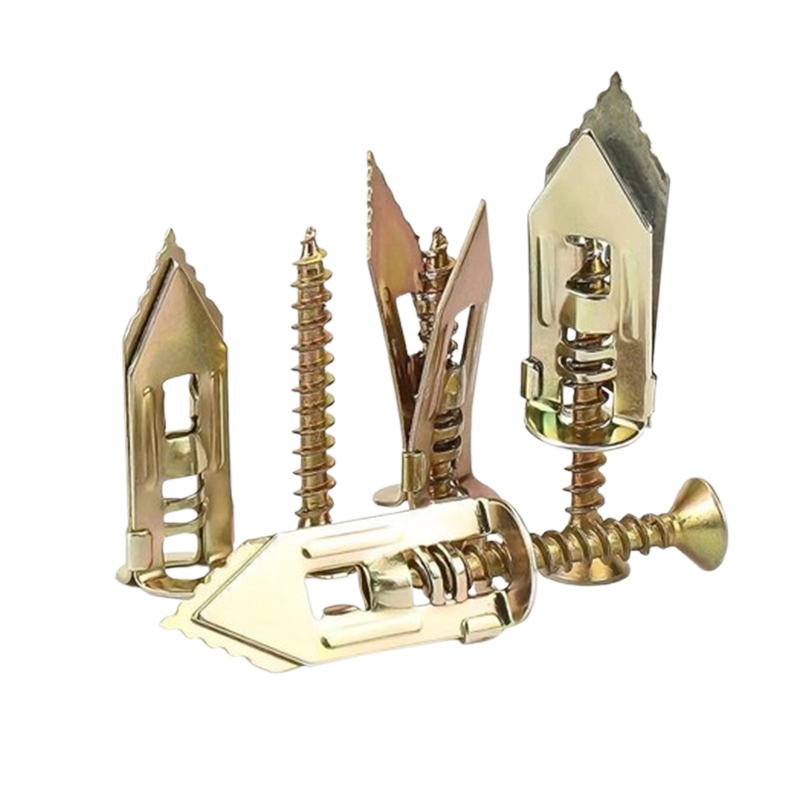Drywall Expansion Anchors + High Strength Zinc Screws Kit (Pack of 100)