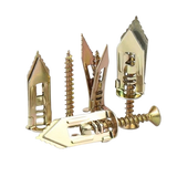 Drywall Expansion Anchors + High Strength Zinc Screws Kit (Pack of 100)