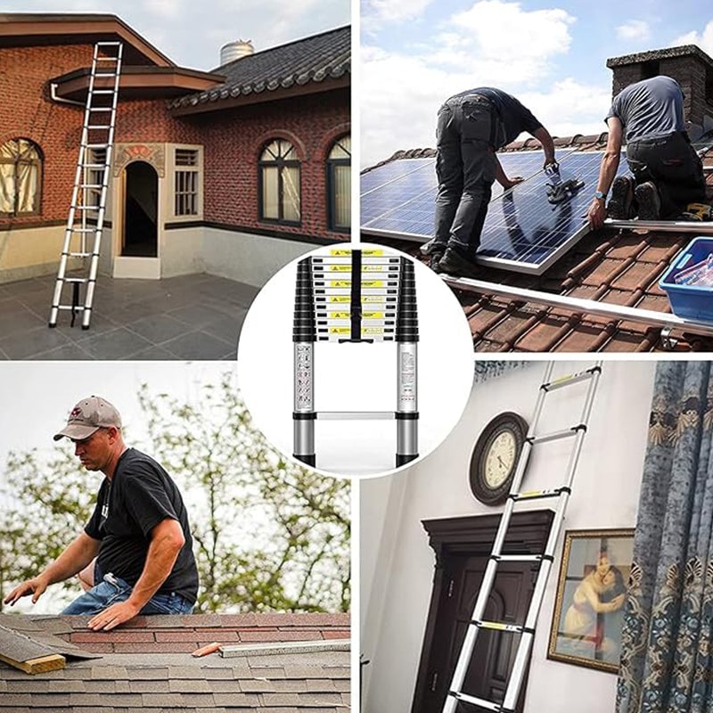 Sakerplus Portable Collapsible Extension Ladder