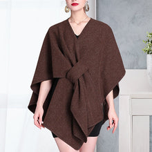 Load image into Gallery viewer, Women's Solid Color Cape Shawl