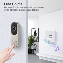 Load image into Gallery viewer, 1080P Wireless Doorbell Video Camera
