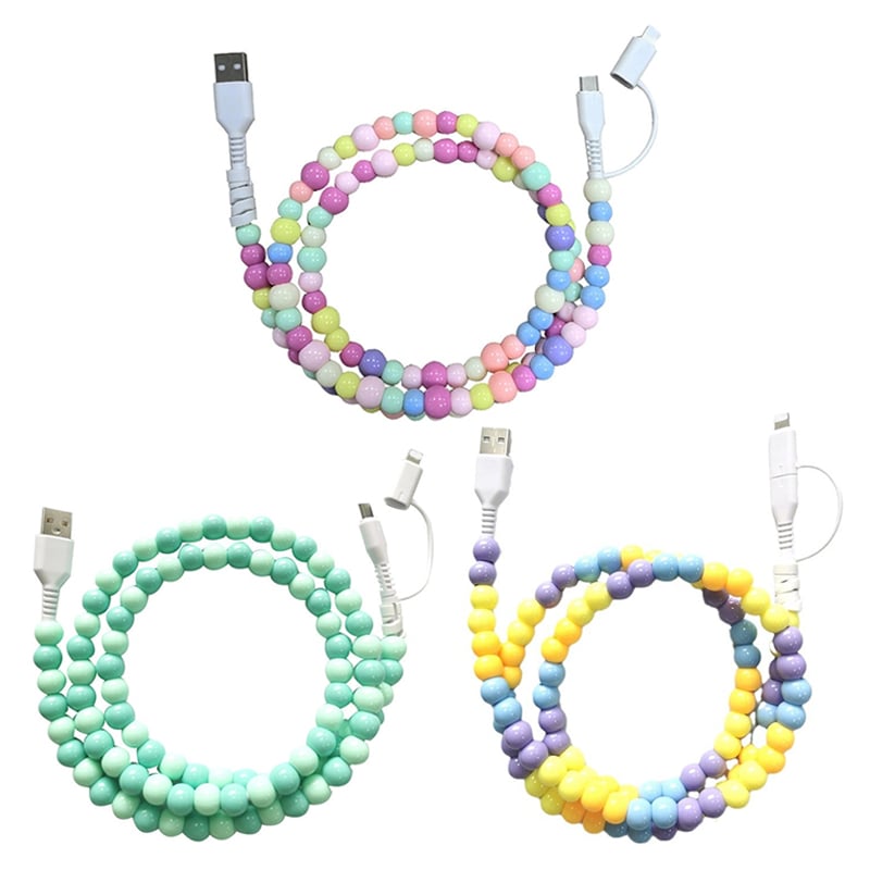 Creative Beaded 2-in-1 Data Cable