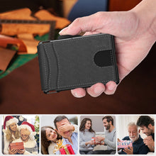 Load image into Gallery viewer, Men's Business Style Pu Leather Card Slots for AirTag