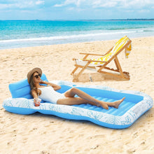Load image into Gallery viewer, PVC Water Inflatable Maple Leaf Pattern Floating Bed