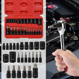 25-piece Hexagonal Screwdriver Bit Socket Set