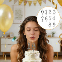Load image into Gallery viewer, Reusable Number Birthday Candle Holder Set