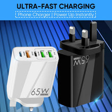Load image into Gallery viewer, 【Sale】Multi Port Adaptor 65W Fast Charger - US Standard