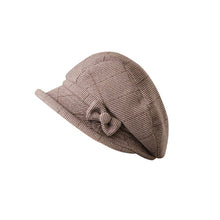 Load image into Gallery viewer, Women's Elegant Plaid Pattern Bow Decor Beret