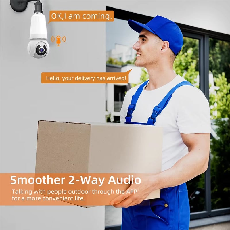 Outdoor Light Bulb Security Camera