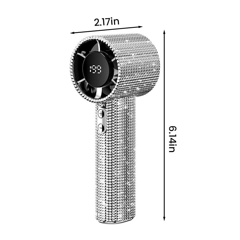 Sakerplus Luxury Rechargeable Handheld Turbo Fan