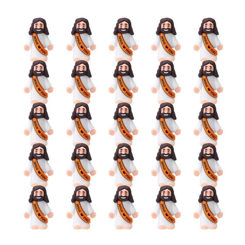 【Extra 10% Off】Mini Jesus Figurines With Jesus love You Slogan