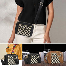 Load image into Gallery viewer, Women's Fashionable Colorblock Plaid Pattern Crossbody Bag