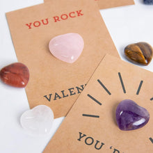 Load image into Gallery viewer, Valentines Cards with Heart-Shape Crystals