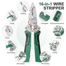 Load image into Gallery viewer, 16-in-1 Folding Electric Tester Wire Stripper