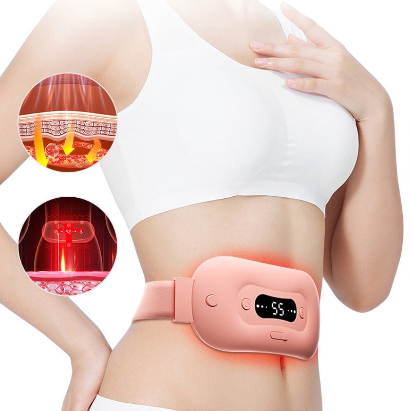 【Extra 50% OFF】Women Menstruation Vibration Belly Massage Hot Compress