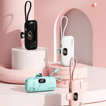 Load image into Gallery viewer, Mini Portable Charger with Built-in Cable