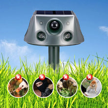 Load image into Gallery viewer, Ultrasonic Solar Animal Repeller