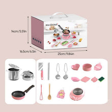 Load image into Gallery viewer, Children's Real Cooking Mini Kitchen Toys - 22 PCS Set
