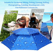 Load image into Gallery viewer, Outdoor Double Layer Umbrella Hat