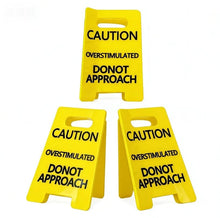 Load image into Gallery viewer, Caution Overstimulated Sign Hair Claw Clip