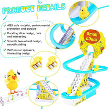 Load image into Gallery viewer, Electric Duck Climbing Race Track Toy – LED Lights &amp; Music Roller Coaster Playset
