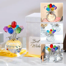 Load image into Gallery viewer, 7-Color Crystal Rose Floral Keepsake