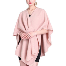 Load image into Gallery viewer, Women's Solid Color Cape Shawl