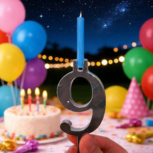Load image into Gallery viewer, Reusable Number Birthday Candle Holder Set