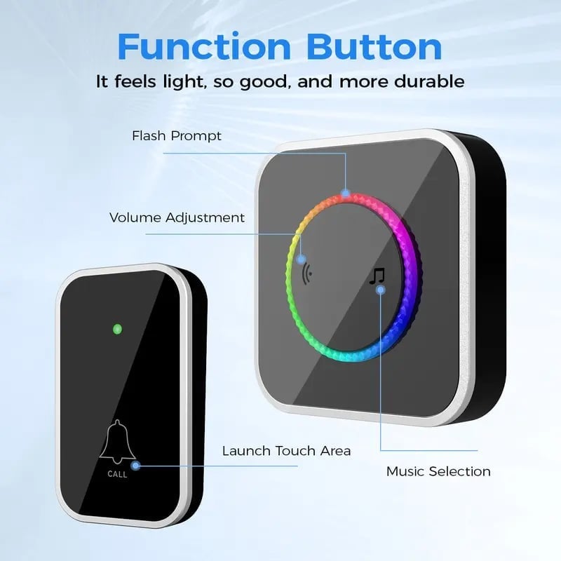 Smart Doorbell with Flashing Light