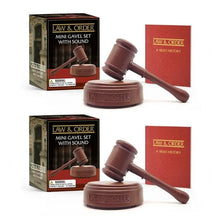 Load image into Gallery viewer, Law &amp; Order: Mini Gavel Set with Sound
