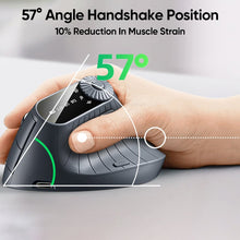 Load image into Gallery viewer, Ergonomic Triple-Connect Wireless Mouse