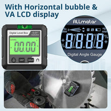 Load image into Gallery viewer, 0-360°(4 * 90°) Digital Angle Finder Level Magnetic Electronic Gauge Inclinometer Protractor Tool