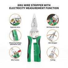 Load image into Gallery viewer, 8-in-1 Electrician’s Pliers