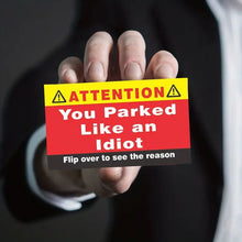 Load image into Gallery viewer, You Parked Like An Idiot Parking Cards