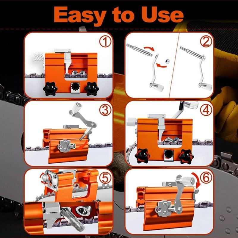 Multipurpose Portable Chain Saw Blade Sharpener