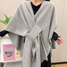 Load image into Gallery viewer, Women's Solid Color Cape Shawl