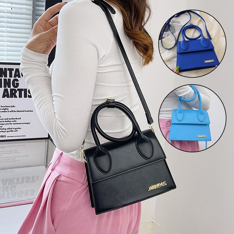 Solid Color Flap Square Bag