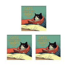 Load image into Gallery viewer, Cats Chillin' with Books 2026 Wall Calendar