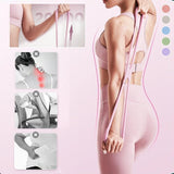 8-Shaped Silicone Resistance Band with Massage Grip