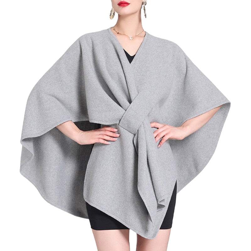 Women's Solid Color Cape Shawl