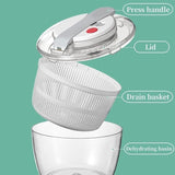 Professional Large Salad Spinner & Vegetable Dehydrator