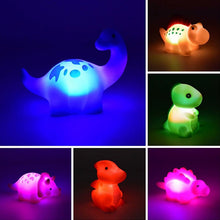 Load image into Gallery viewer, Glowing Dinosaur Shaped Bath Toy (6pcs/set with gift box Packaging)