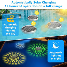 Load image into Gallery viewer, 2 PCS - Timer Function Solar-Powered Pool Light with 3 Brightness Levels &amp; 9 Colors