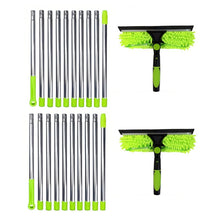 Load image into Gallery viewer, 425 cm 2 in 1 Retractable Window Cleaning Brush &amp; Scraper Set