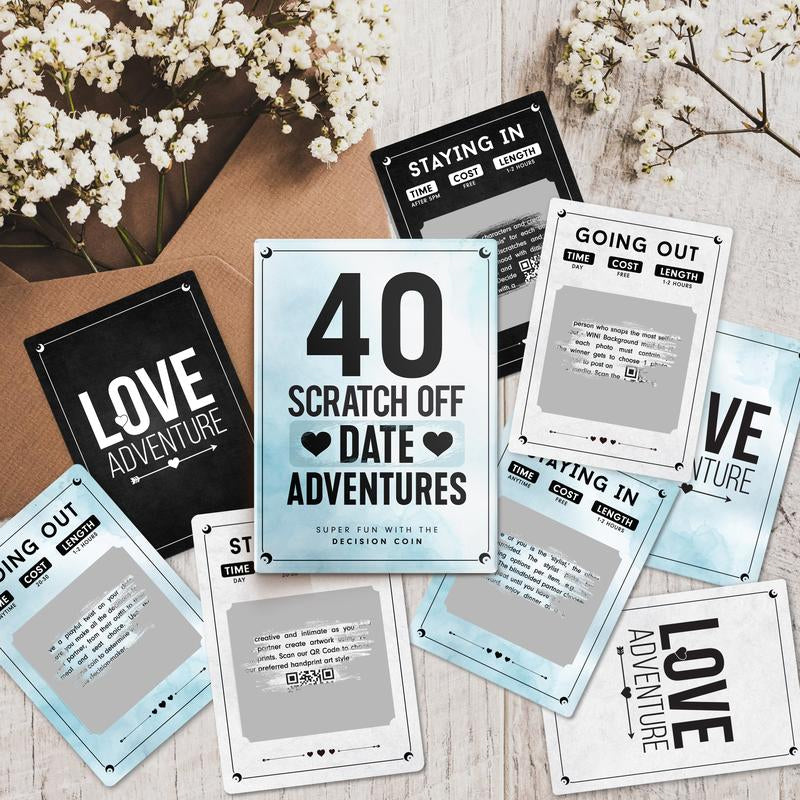 Date Night Ideas Scratch Card Game