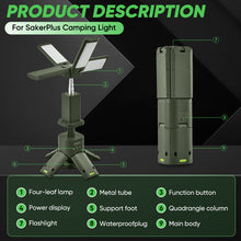 Load image into Gallery viewer, Outdoor Lighting Solution - Camping Lantern with Four Led Lamps